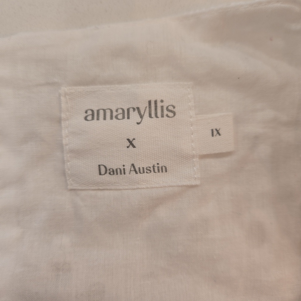 Amaryllis x Dani Austin White Cotton Eyelet Keyhole Balletcore Fairy Dress 1X - Picture 12 of 15